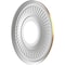 Ekena Millwork Berkshire PVC Ceiling Medallion (Canopies up to 4 1/2"), 10"OD x 3 1/2"ID x 3/4"P, Bright Coat Gold CMP10BEBGL - alternate 3